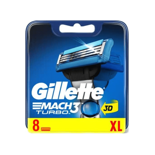 Image of Gillette Mach3 Turbo 3D - 8er
