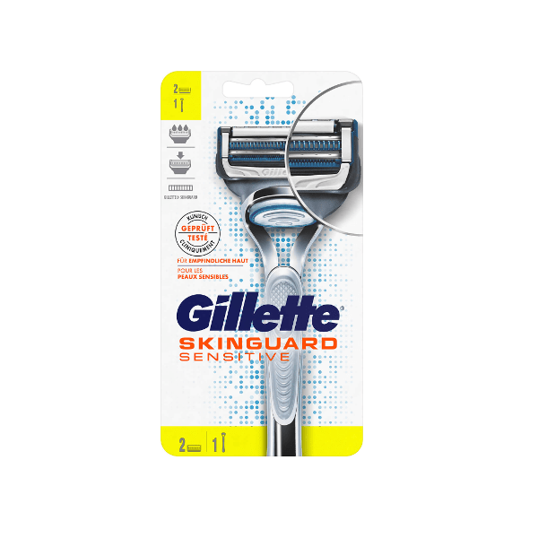Image of Gillette SkinGuard Sensitive Rasierer + 2 Klingen