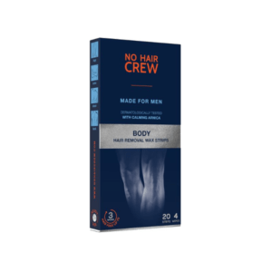 No Hair Crew - Kaltwachsstreifen für Männer - 20 Stück